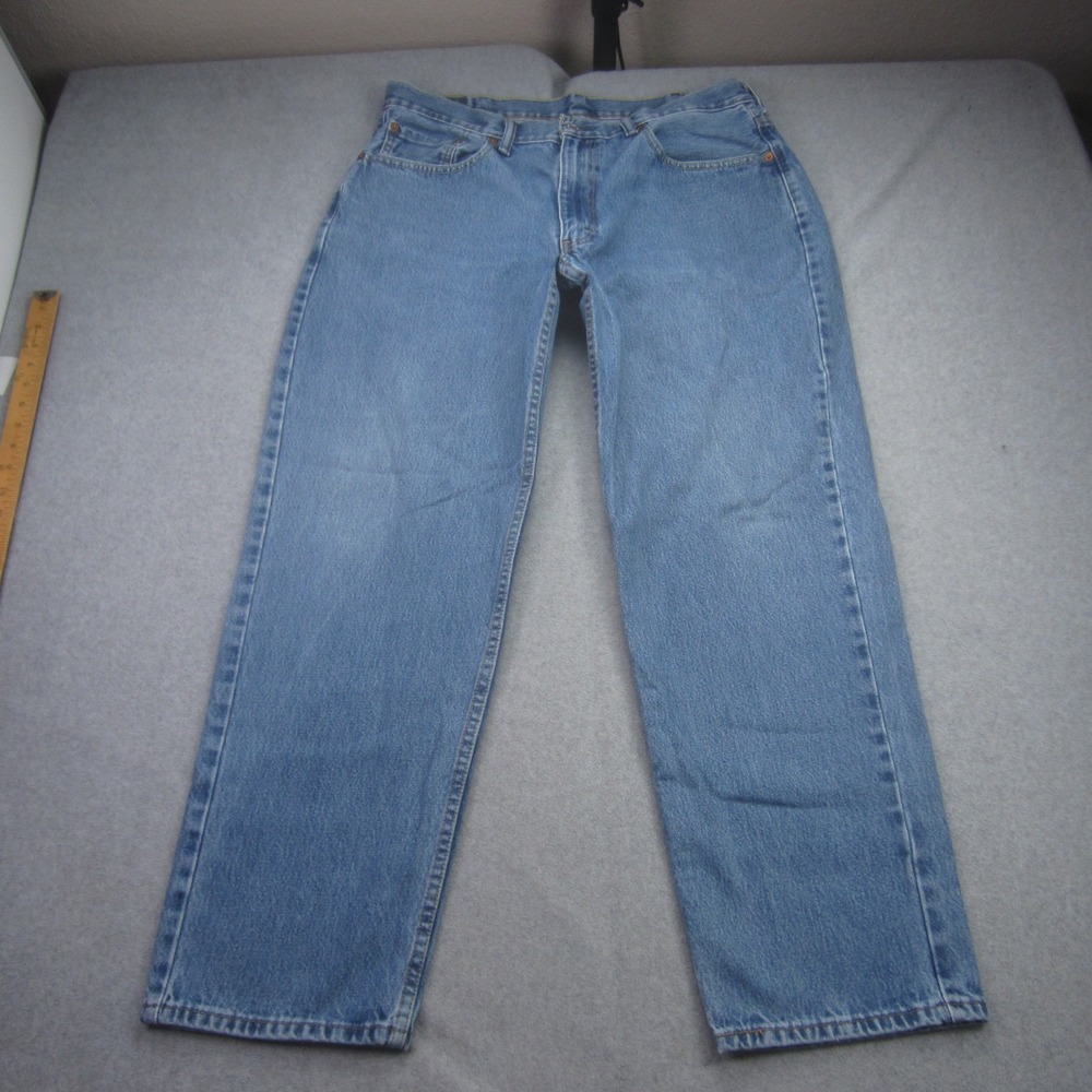 Levis 550 Jeans‎ Mens 38x32 (Actual36x30.5) Blue Relaxed Fit Straight Leg Denim